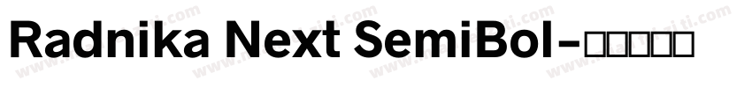 Radnika Next SemiBol字体转换